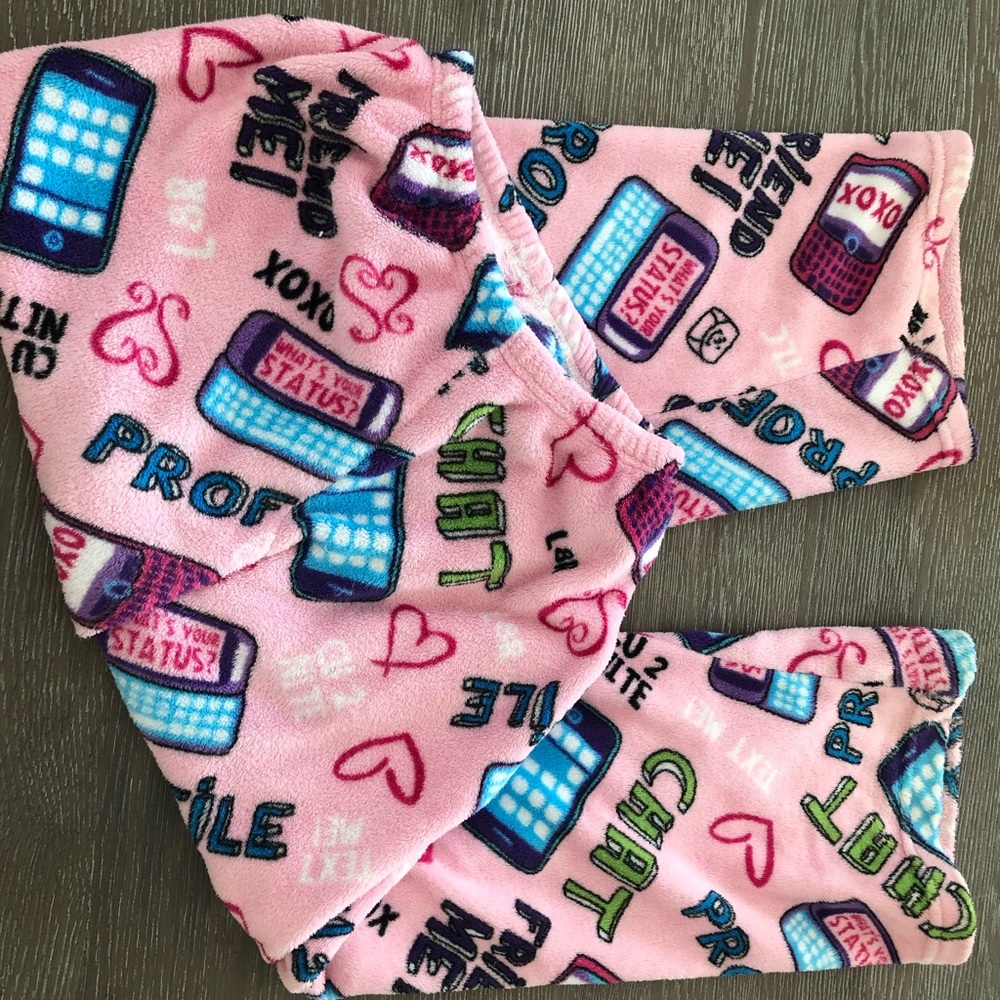 Fuzzy pajama pants